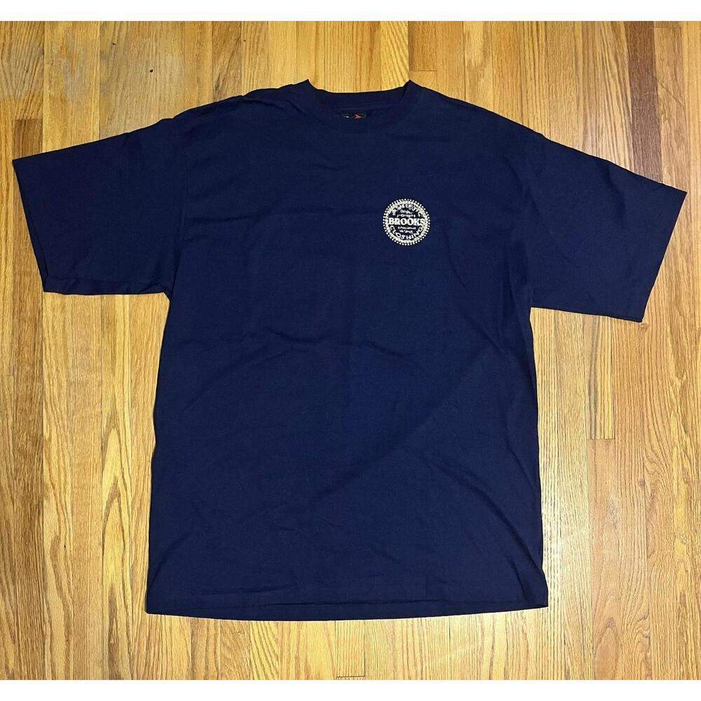 Vintage Brooks Athletics Men's T Shirt XL Single Stitch Blue
